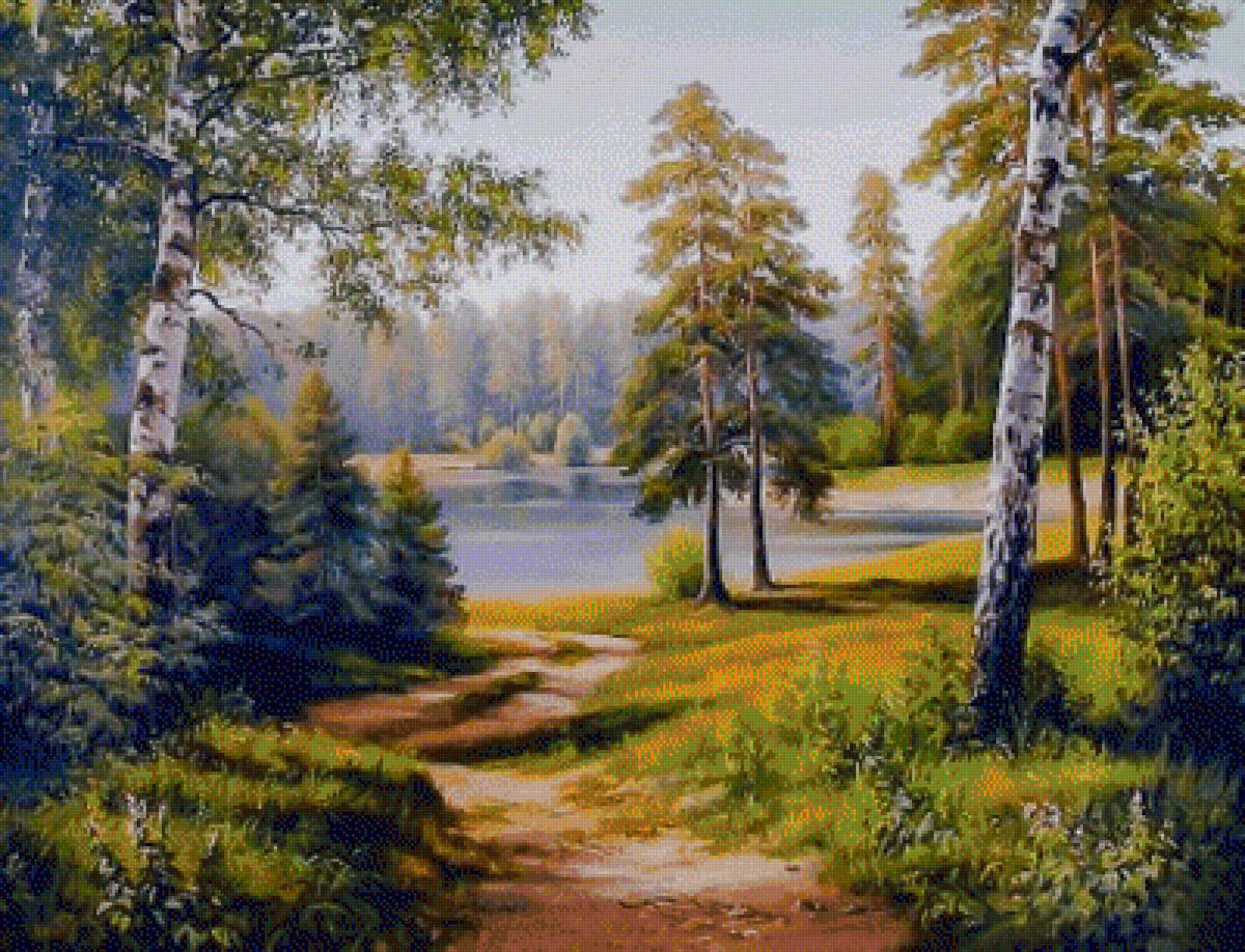 The Road Throught the Forest. - landscapes. - предпросмотр