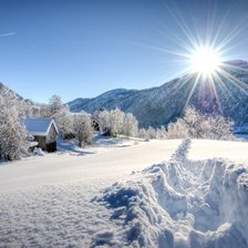 Путь в снегу