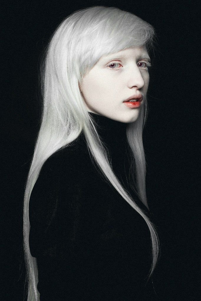 Девушка-альбинос - красивая девушка, портрет, альбинос - оригинал