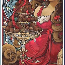 Схема вышивки «Богиня шоколада»