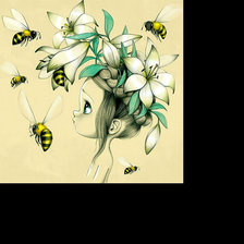 Девочка с пчёлами.