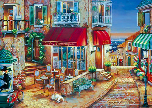 Cafe Romantic. - john p. o'brien paintings. scenarys.flowers and gardens.animals. - оригинал