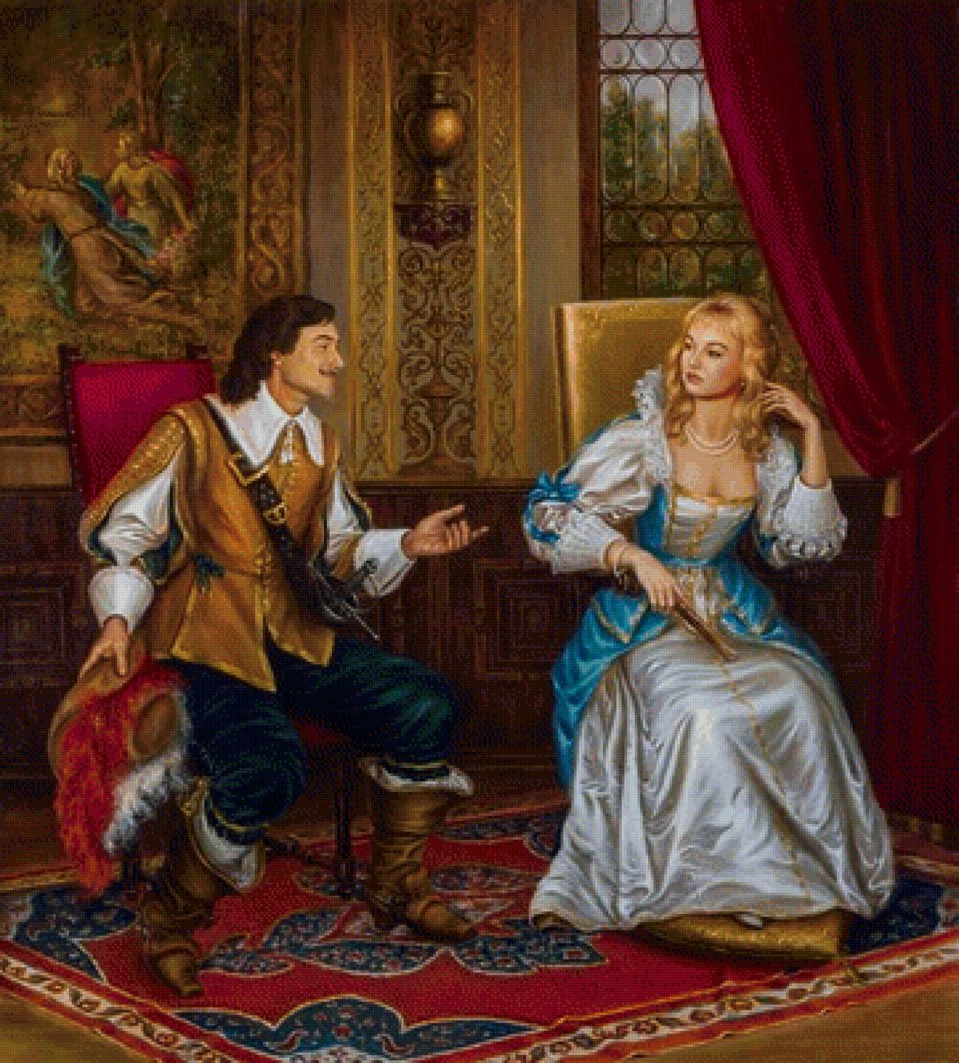 Д"Артаньян и Миледи - предпросмотр