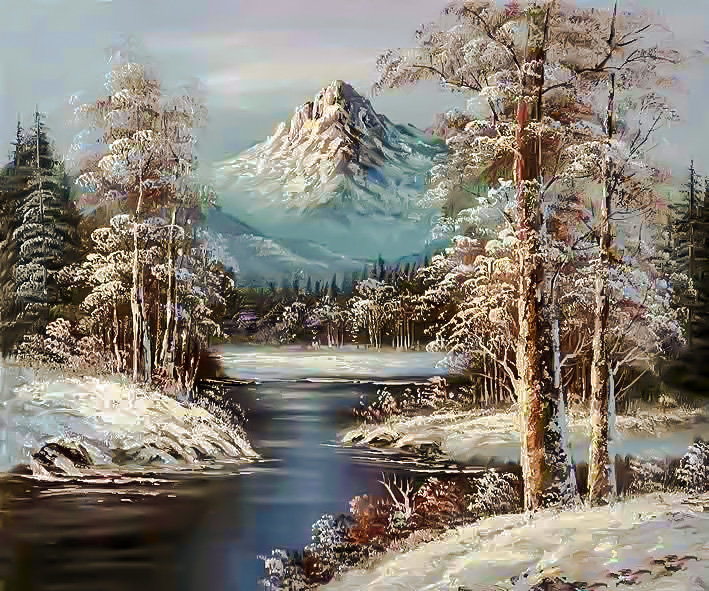 Canadian Forest-2. - walter whitman painter.landscapes. snowscenes. - оригинал