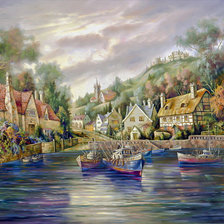 Схема вышивки «Peninsula Of Kintyre.»