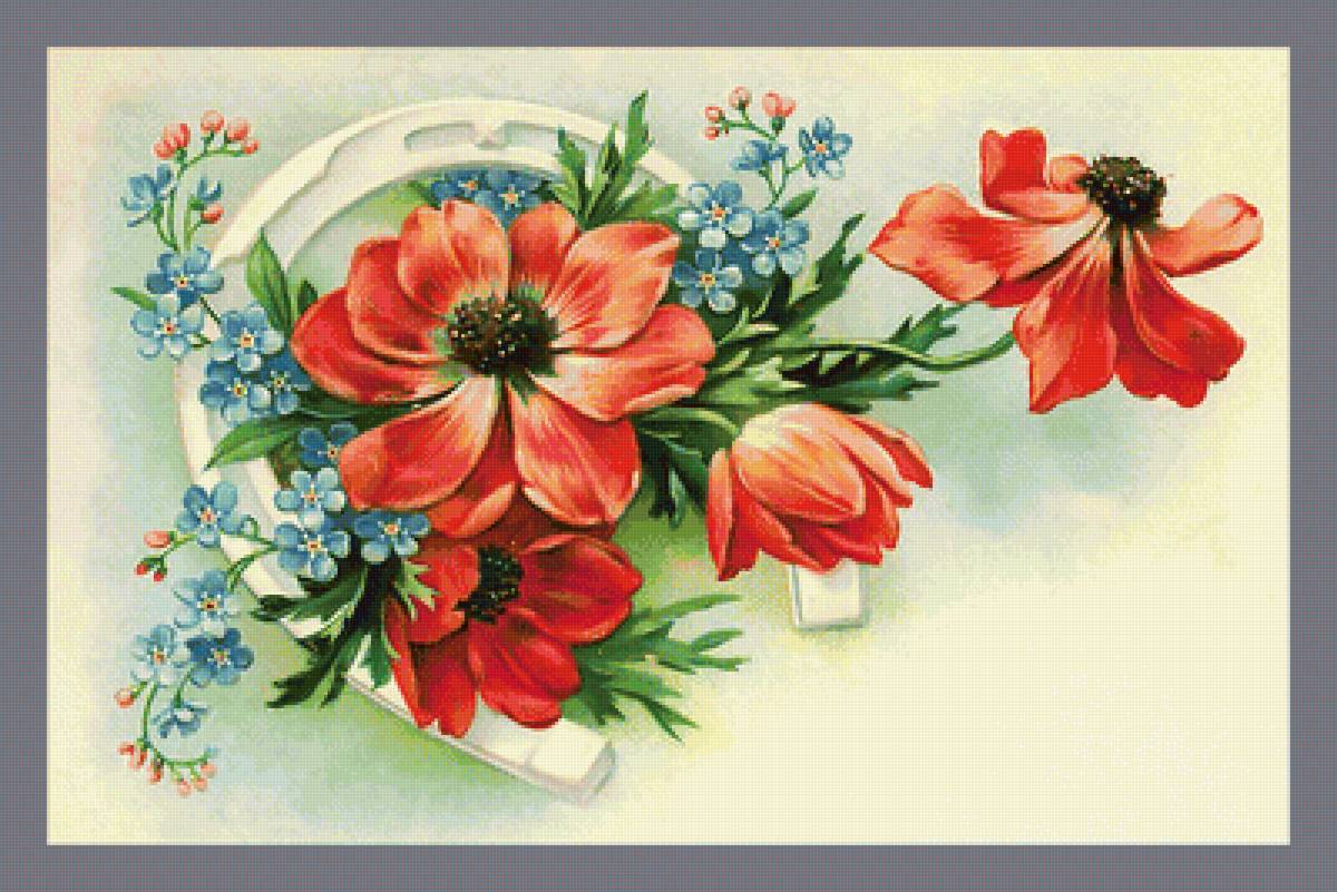 Серия "Винтаж". Анемоны - цветы, флора, анемоны - предпросмотр