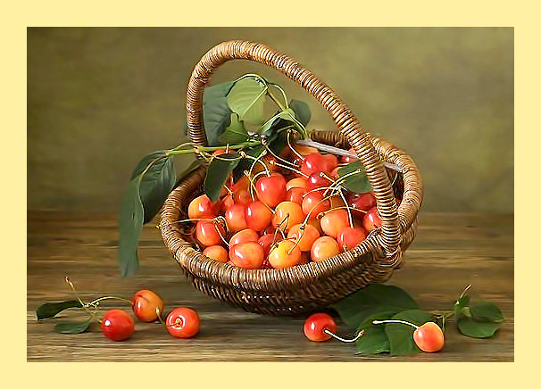 Серия "Фруктово-ягодная". Черешня - фрукты, ягоды, черешня - оригинал