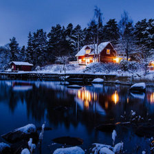 Схема вышивки «Дом отшельника»