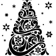 Схема вышивки «christmas tree natale»