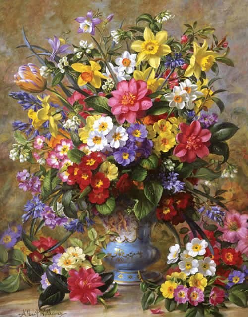 Альберт Уильямс. Букет. - букет, цветы, живопись., альберт уильямс - оригинал