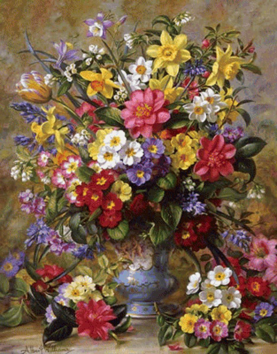 Альберт Уильямс. Букет. - цветы, живопись., альберт уильямс, букет - предпросмотр