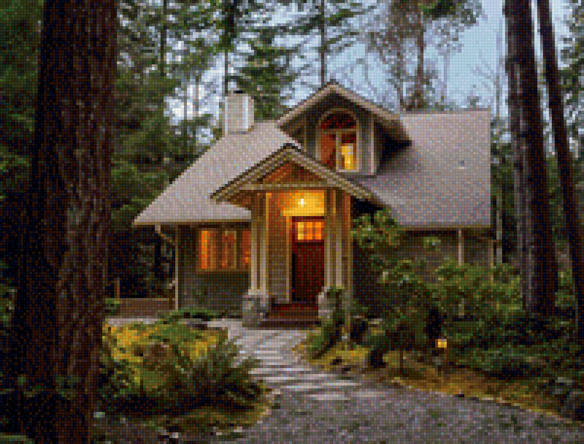 Дом мечты - лес, дом - предпросмотр