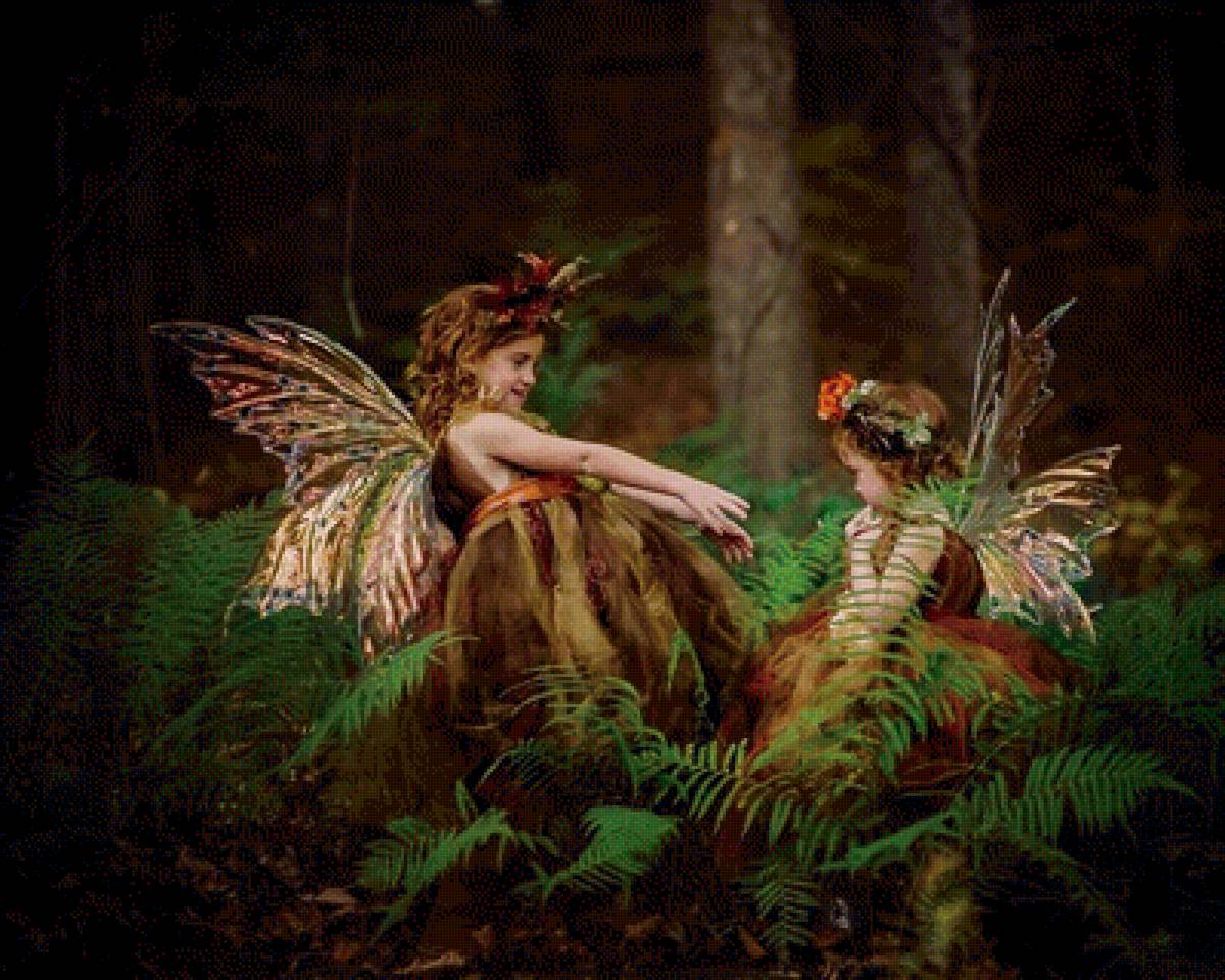 Маленькие феи в чаще леса - маленькие феи в чаще леса - предпросмотр