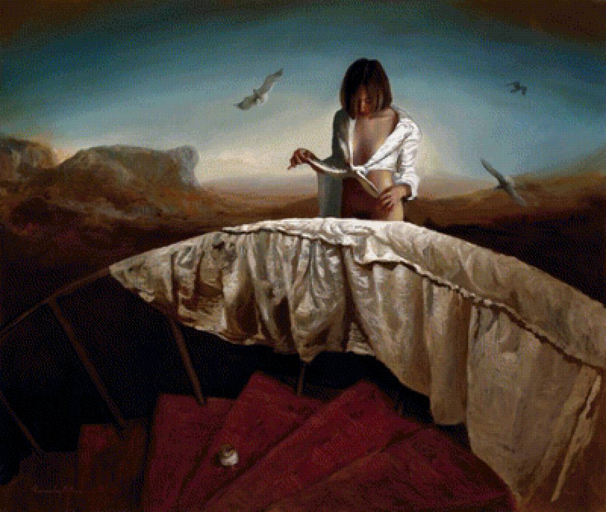 Рикардо Фернандес Ортега - девушка на лестнице - предпросмотр