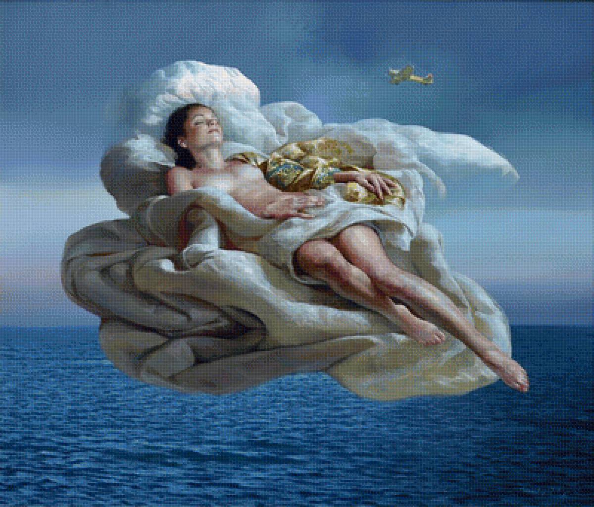 Рикардо Фернандес Ортега - летающая девушка в белом - предпросмотр