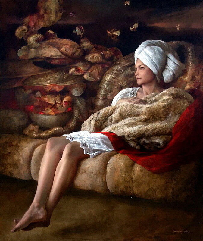 Рикардо Фернандес Ортега - женщина за отдыхом - оригинал