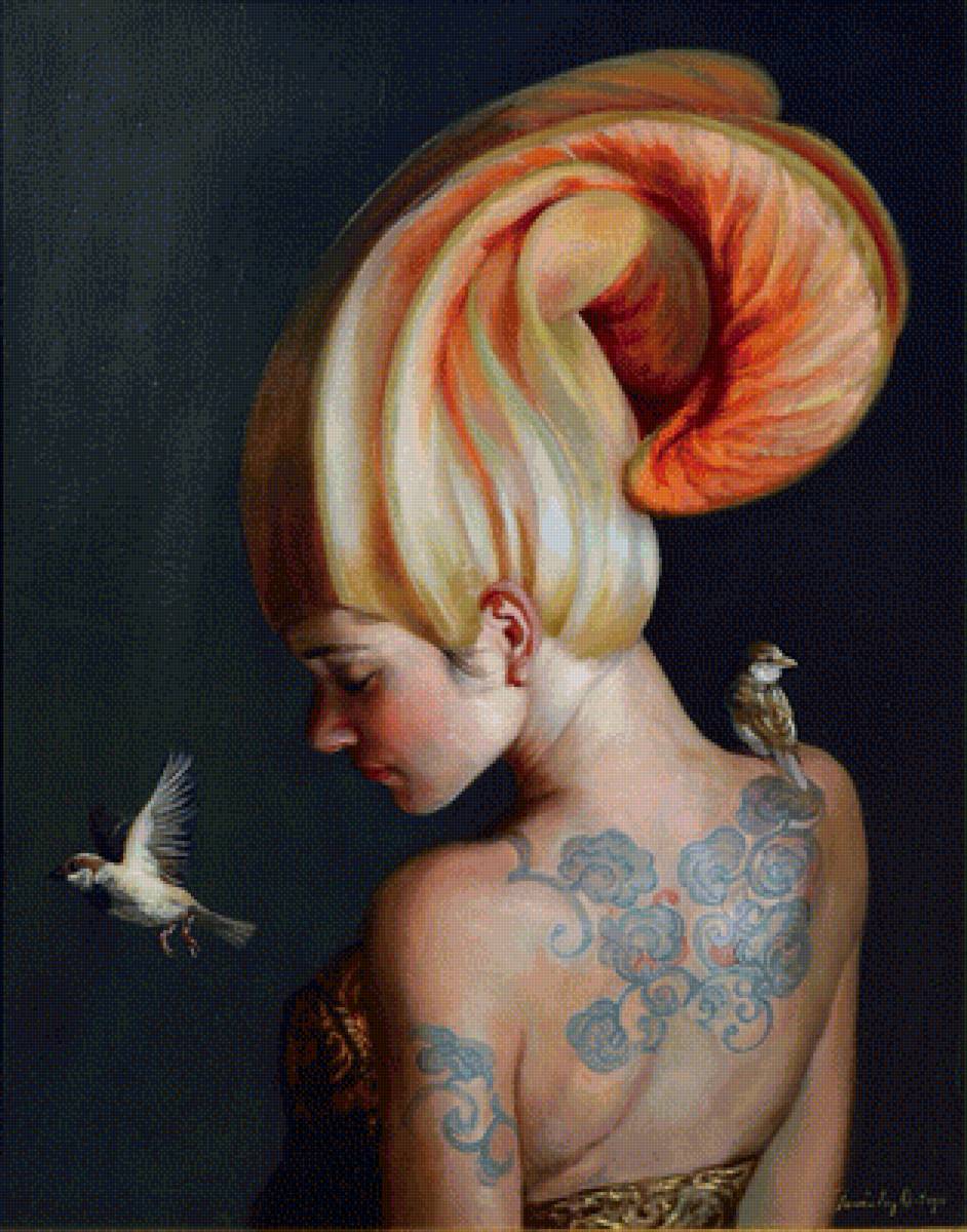 Рикардо Фернандес Ортега - девушка с татуировкой - предпросмотр