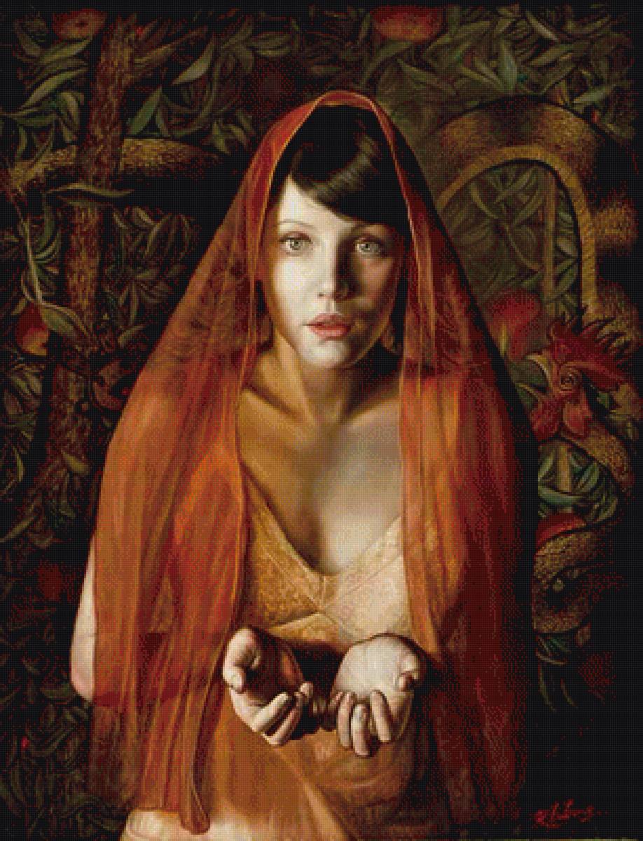 Девушка в патантине2 - предпросмотр