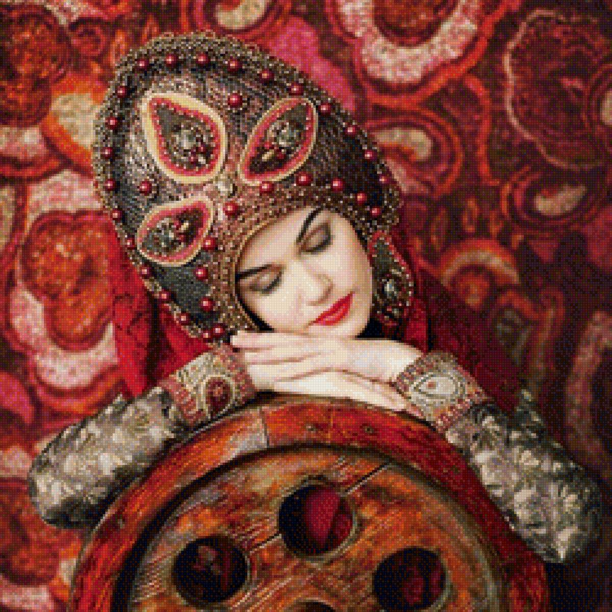 Маргарита Карева - сказка, русская красавица в кокошнике - предпросмотр