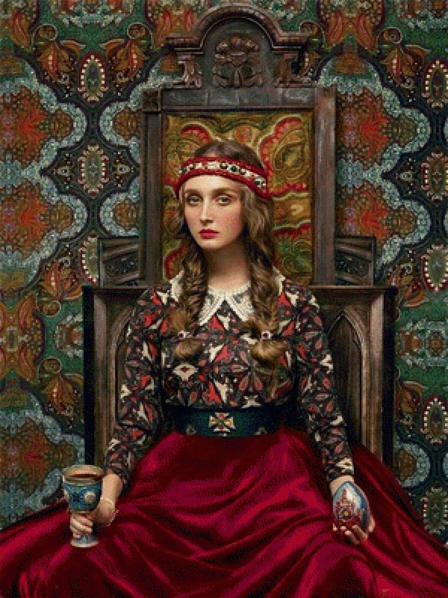 Византийская красавица - русская красавица в кокошнике, сказка - предпросмотр