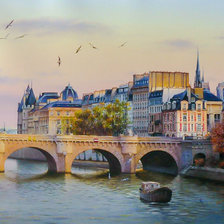 Crépuscule sur Paris.