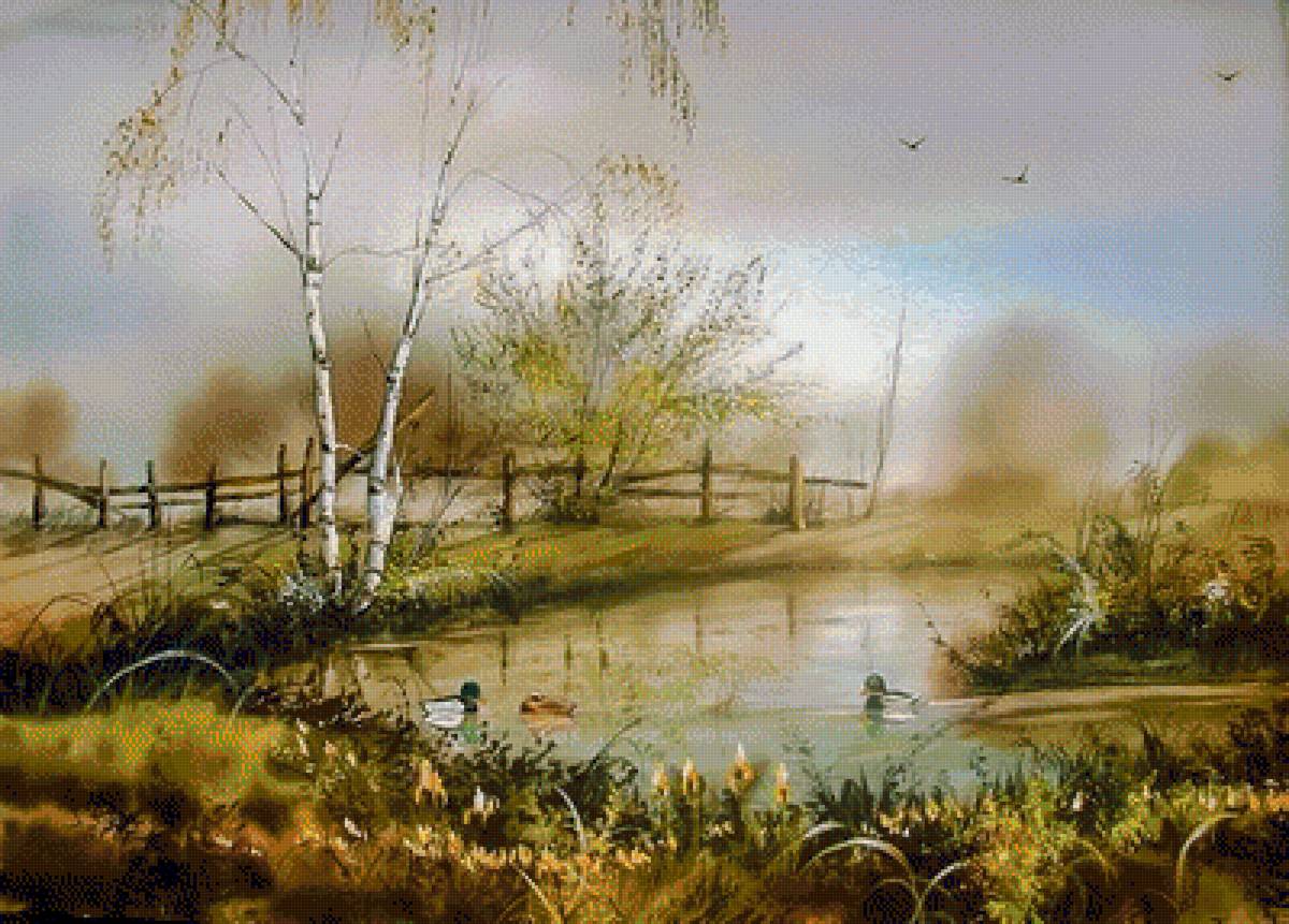 Docks. - beata gugnacka paintings.scenarys.birds. - предпросмотр