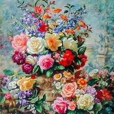 Схема вышивки «Explosion of Colors.»