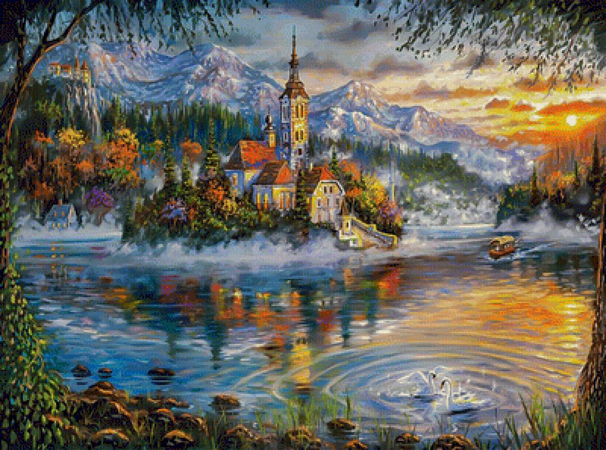 Fall Splendor. - landscapes.scenarys.snowscenes.birds. - предпросмотр