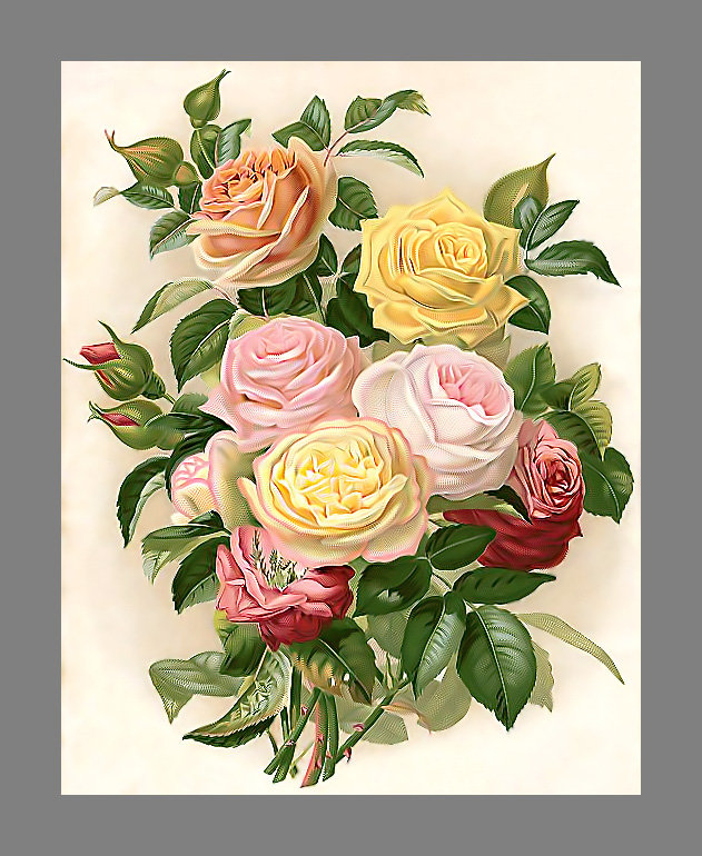 Серия "Розы". - розы, флора, цветы, букет - оригинал