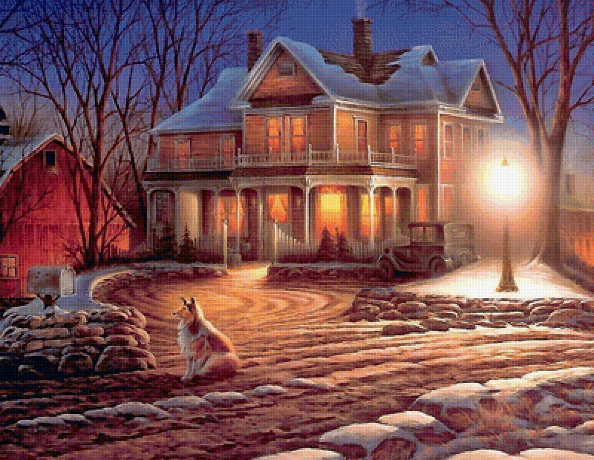 Ночь. Фонарь - предпросмотр