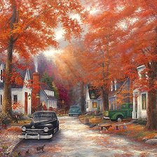 Схема вышивки «Осенние воспоминания»