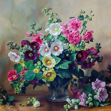 Схема вышивки «Flowers in a Vase.»