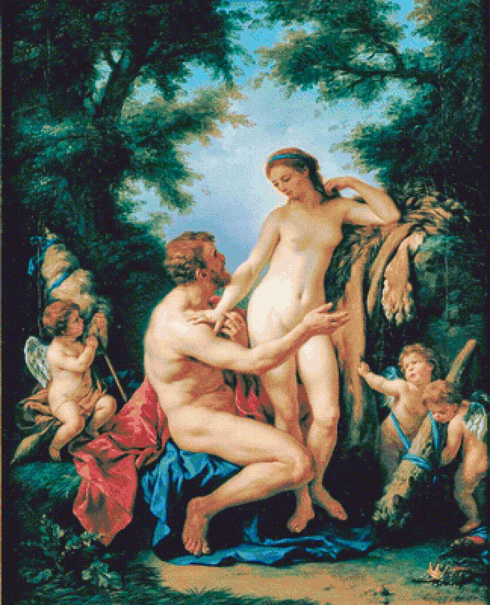 Hercules and Omphale. - louis jean françois lagrenée painter.mythological.people. - предпросмотр