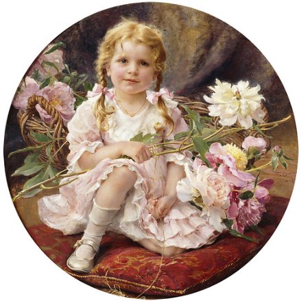 PORTRAID OF A CHILD, BY SOPFIE - franz dvorak (austrian, 1862-1927) - оригинал