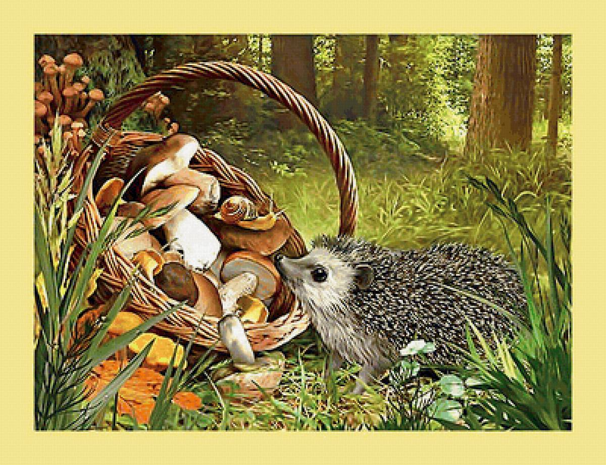 Серия "Ежики" - ежики, животные - предпросмотр