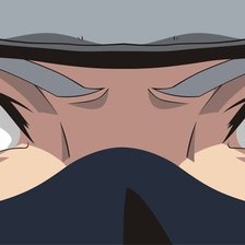 Схема вышивки «Глаза какаши»