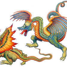 Оригинал схемы вышивки «дракон» (№1985073)