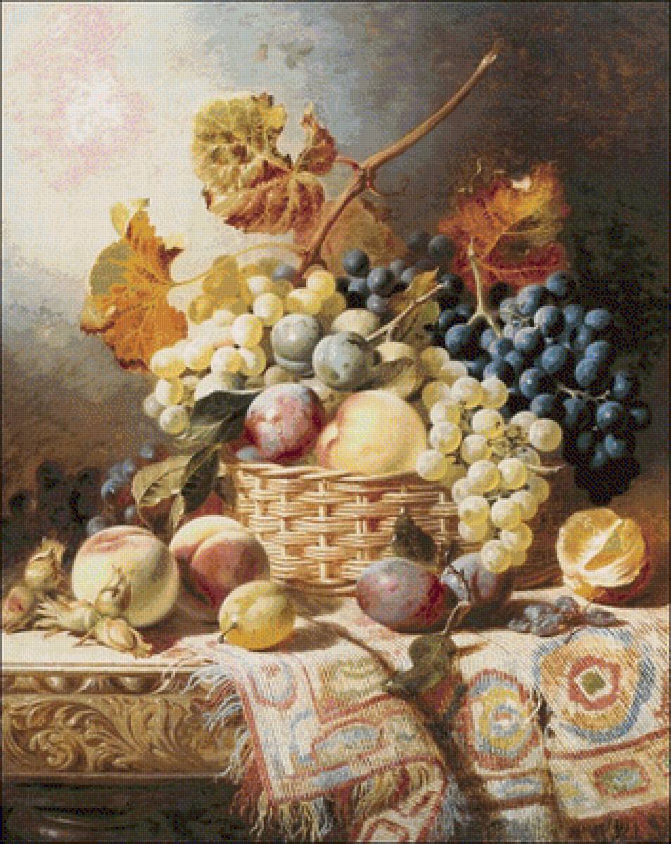 №1985272 - фрукты, корзина, натюрморт - предпросмотр