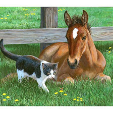 Схема вышивки «Серия "Кони"»