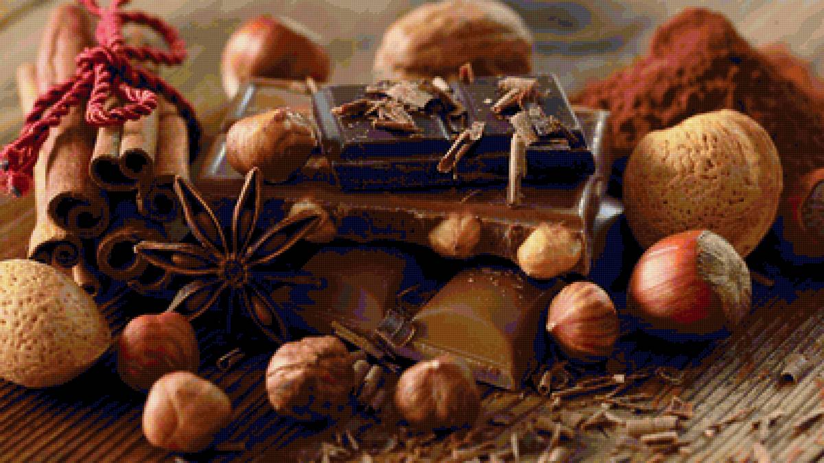 шоколад орехи - красивые картинки - предпросмотр