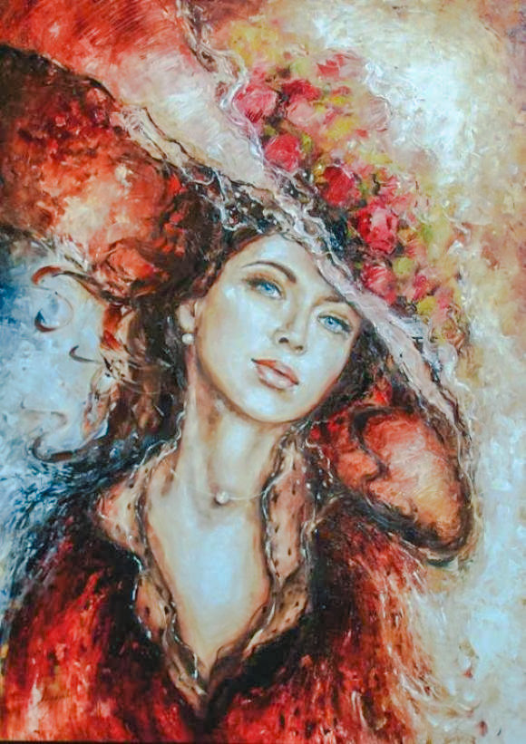 Pamela-3. - elzbieta brozek painter.ladies.portraits. - оригинал