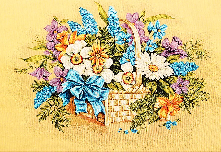 букет в корзине - цветы - оригинал