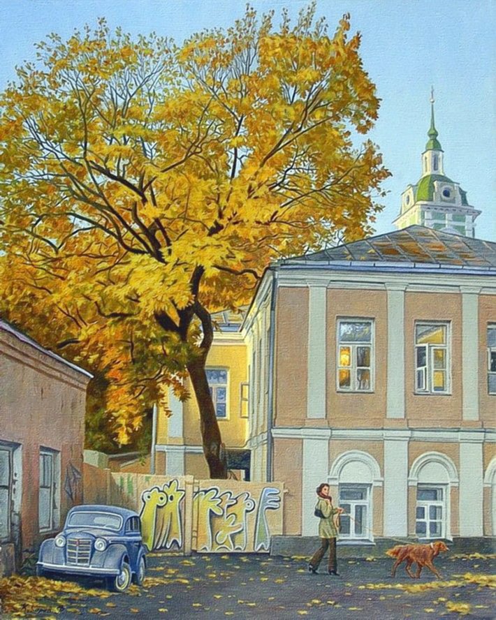 старый дворик - дворик, старый город, городской пейзаж - оригинал