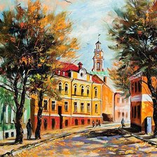 Схема вышивки «Уездный городок»