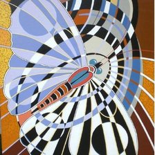 Схема вышивки «Бабочка абстракция»