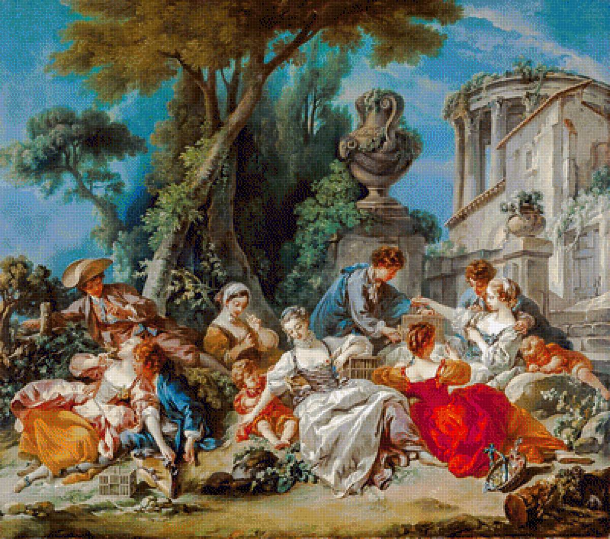 The Bird Catcher. - françois boucher paintings.people. - предпросмотр
