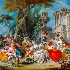 Схема вышивки «The Bird Catcher.»