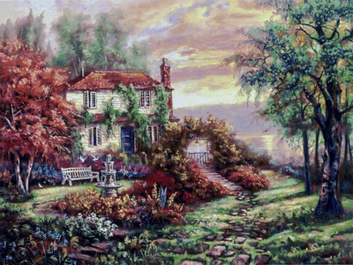 The Creeper. - carl valente paintings. scenarys.flowers and gardens. - предпросмотр