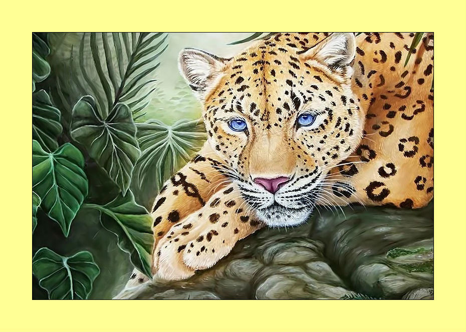 Леопард. - животные, леопард, взгляд, хищник - оригинал