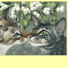 Оригинал схемы вышивки «Котики.» (№1988999)